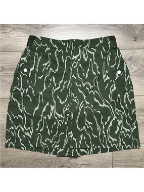 Athleta Vienna Cargo High Rise Skirt Skort Voyage Eucalyptus Olive Green Size‎ 8